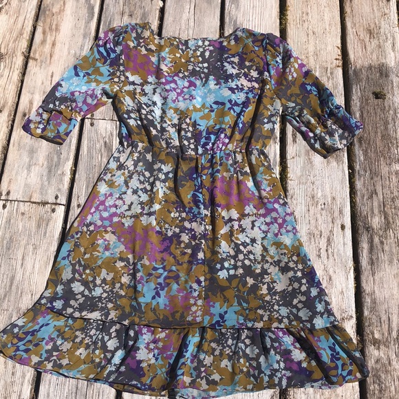 Floral boho midi dress with sleeves - Picture 4 of 12